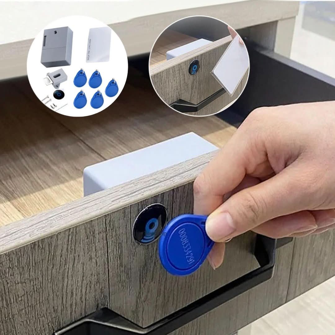 Electronic Drawer Lock with Invisible Sensor Control