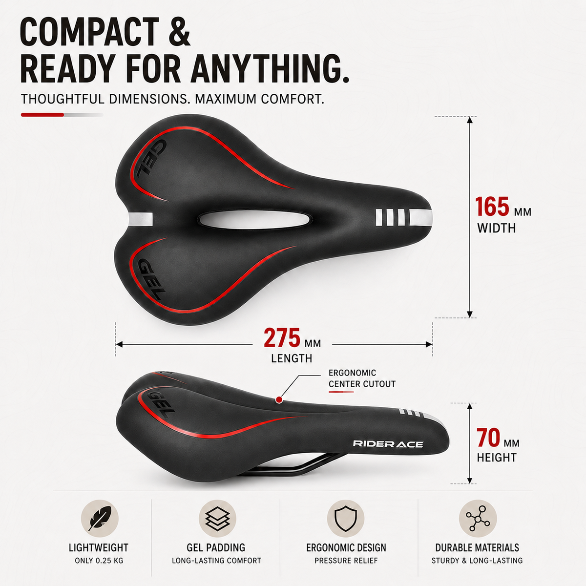 Ergonomic Time Trial Saddle