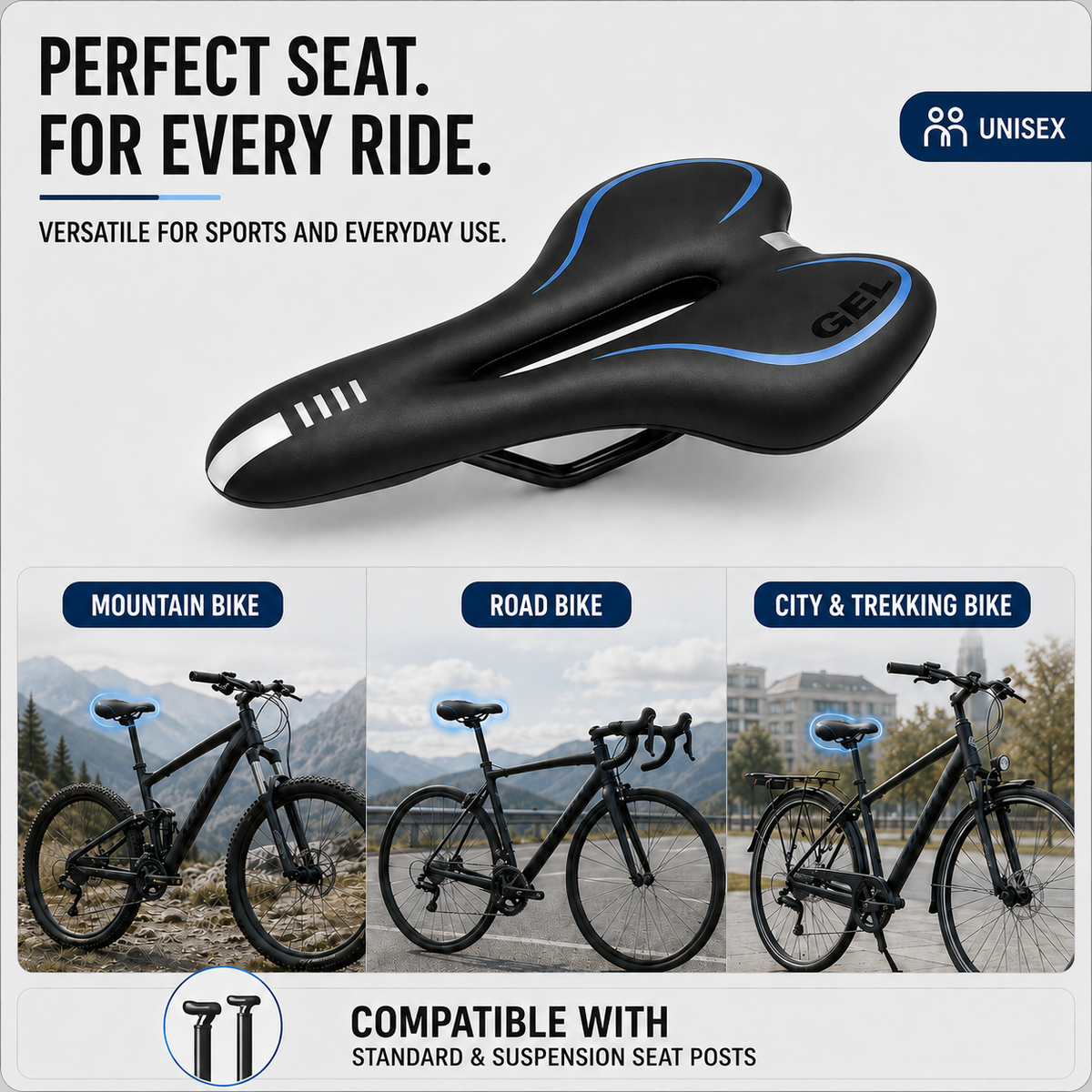 Ergonomic Time Trial Saddle