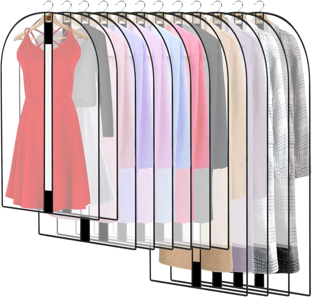 Extra Long Garment Bag — Dress Cover with Durable Zipper