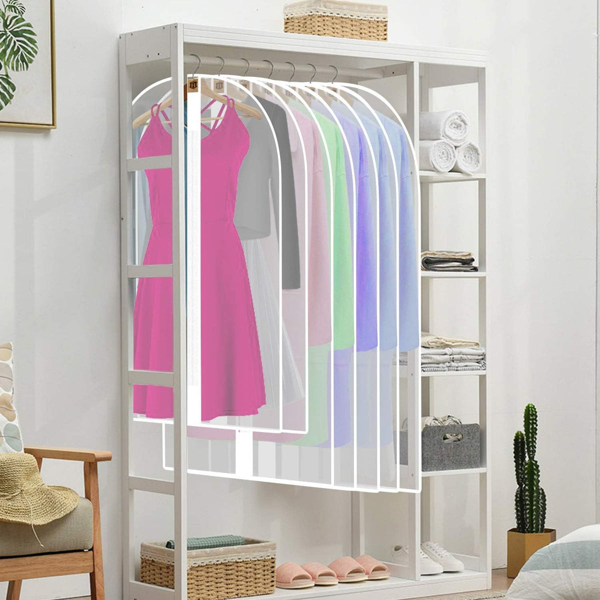 Extra Long Garment Bag — Dress Cover with Durable Zipper