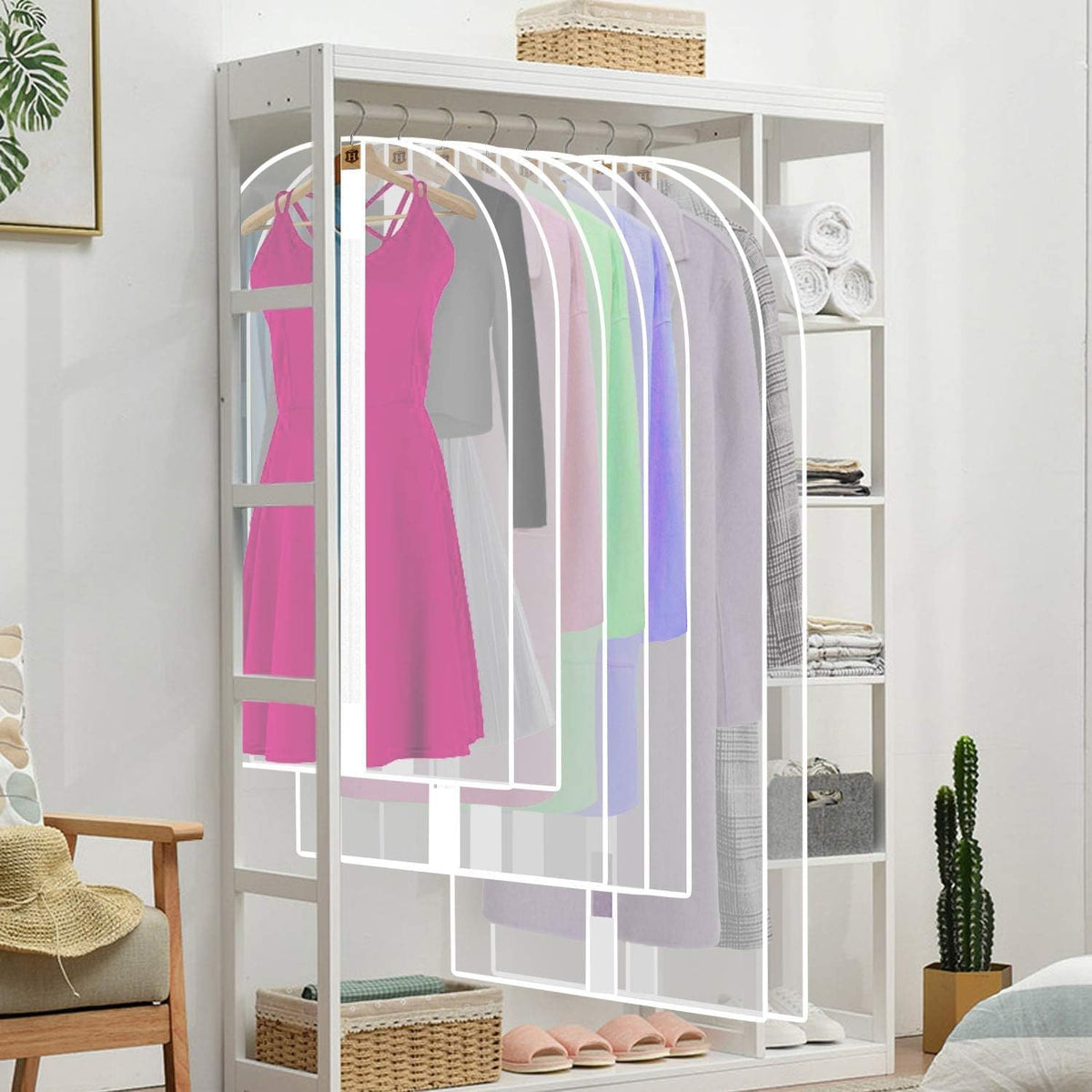 Extra Long Garment Bag — Dress Cover with Durable Zipper
