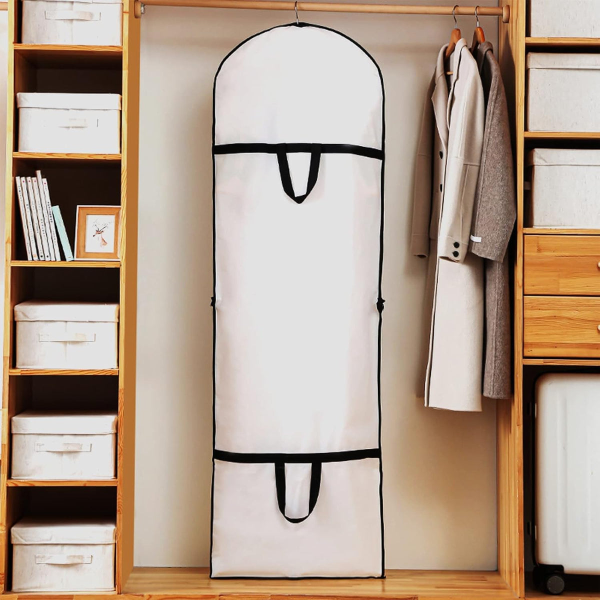 Extra Long Garment Bag — Dress Cover with Durable Zipper