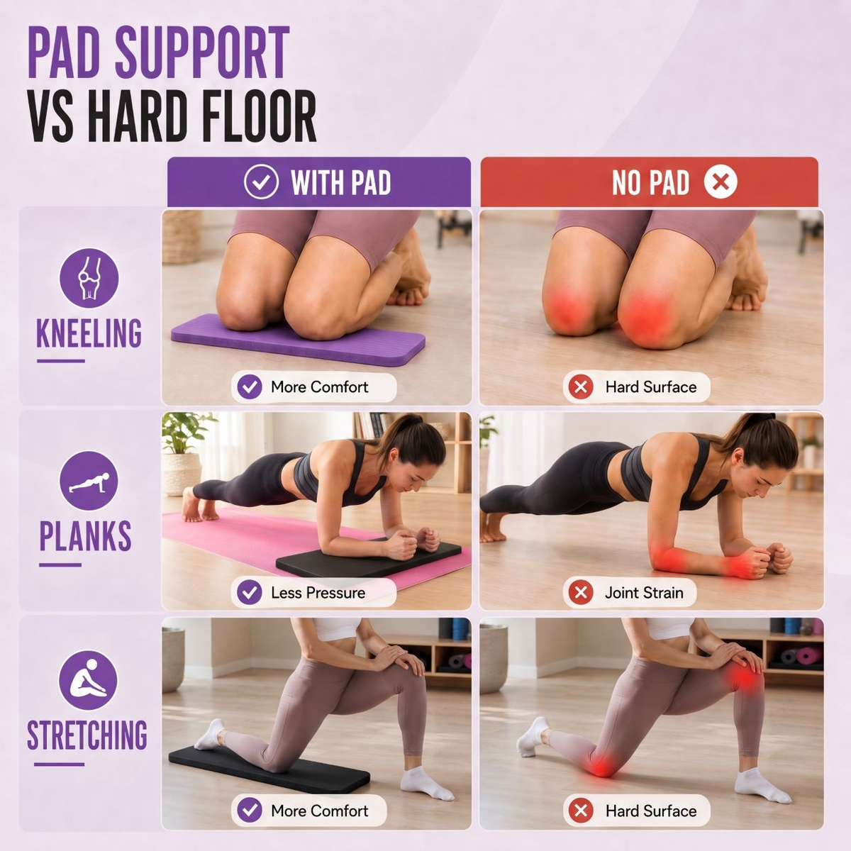 Extra Thick Exercise Knee Pad