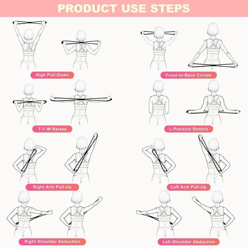 Figure 8 Resistance Band – Strengthens Chest & Corrects Posture