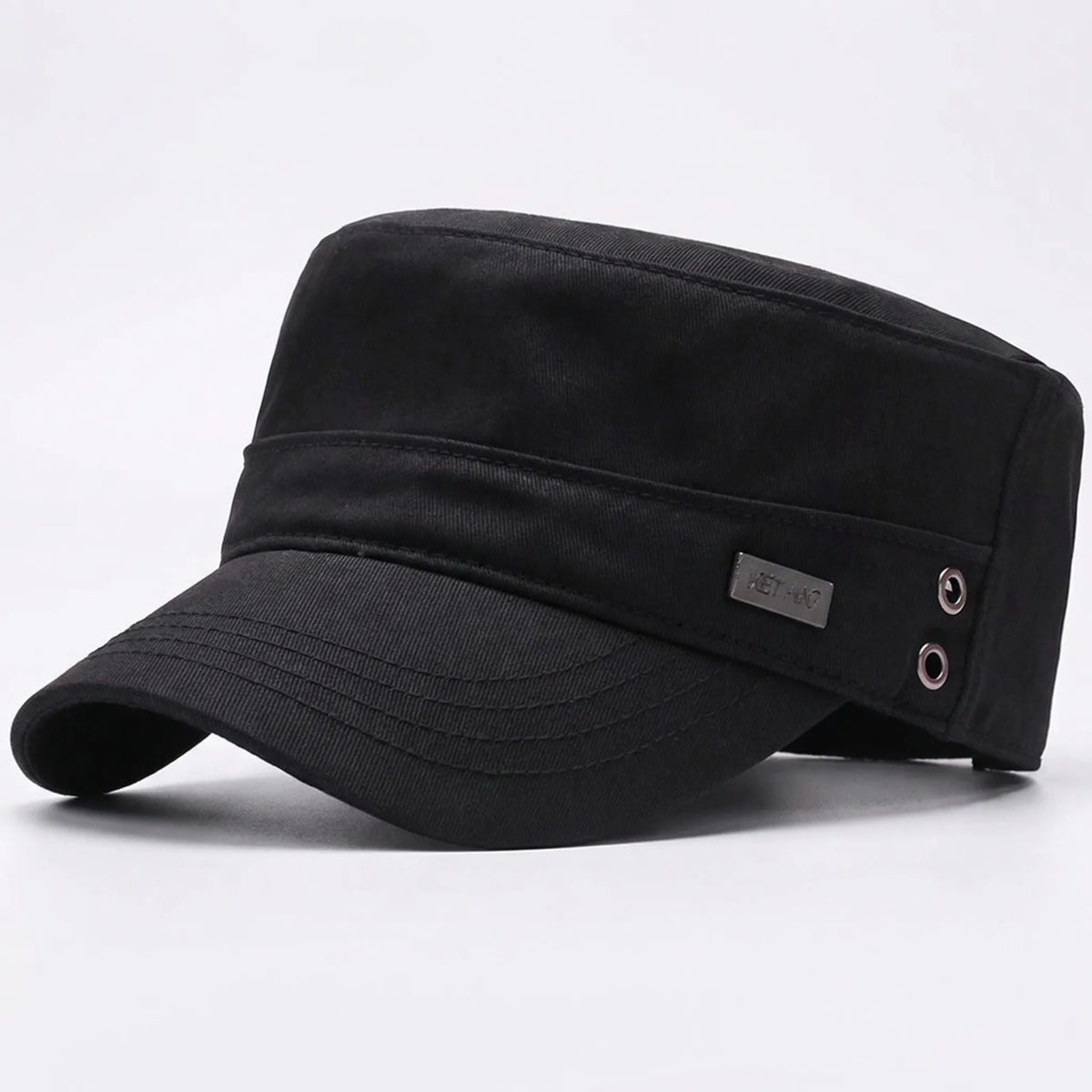 Flat Top Peaked Baseball Cap