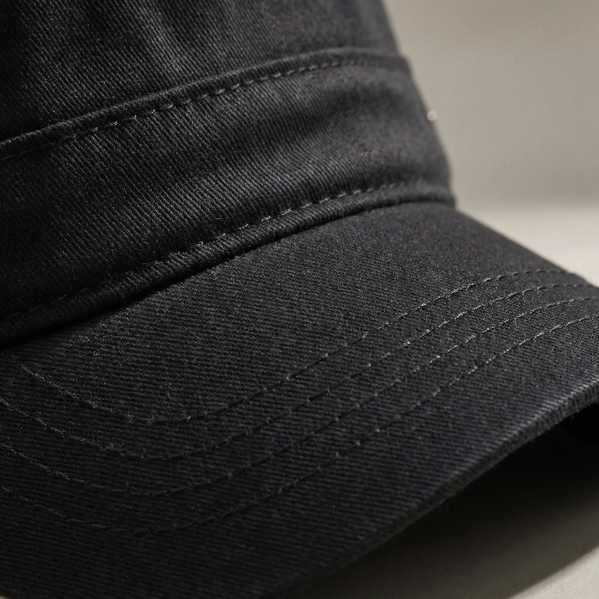 Flat Top Peaked Baseball Cap