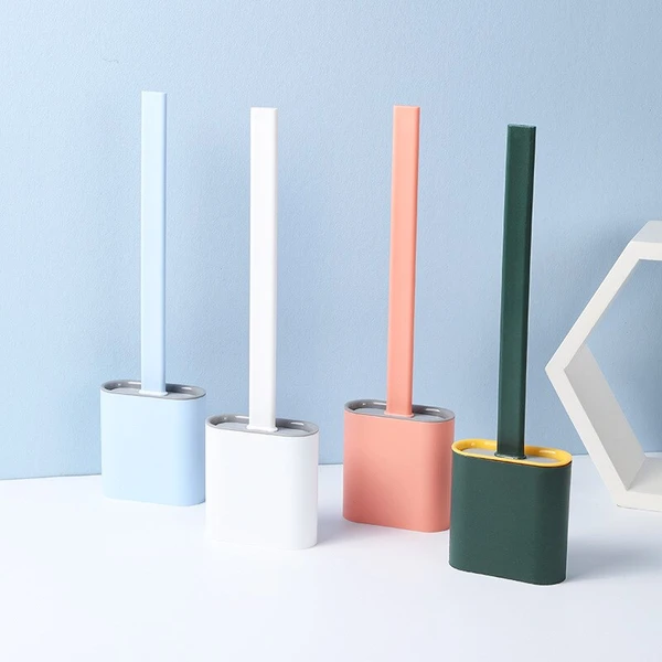 Flexible Silicone Toilet Brush with Modern Design for Hygienic and Easy Cleaning