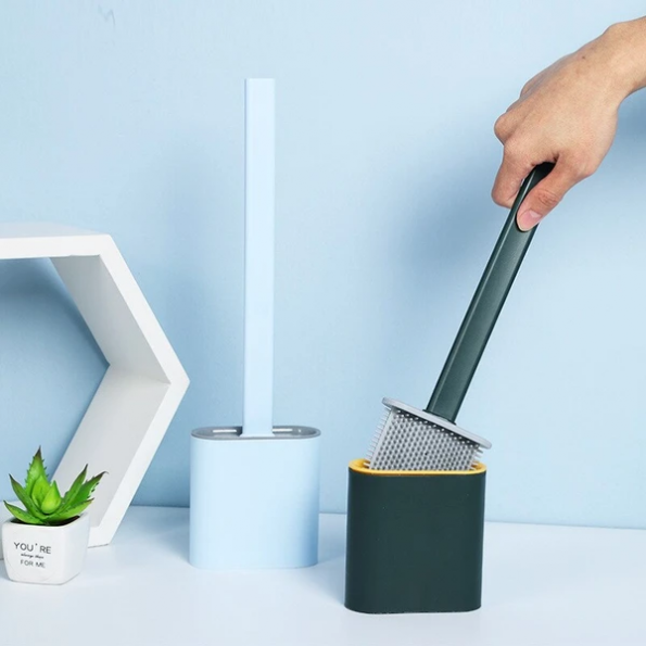 Flexible Silicone Toilet Brush with Modern Design for Hygienic and Easy Cleaning