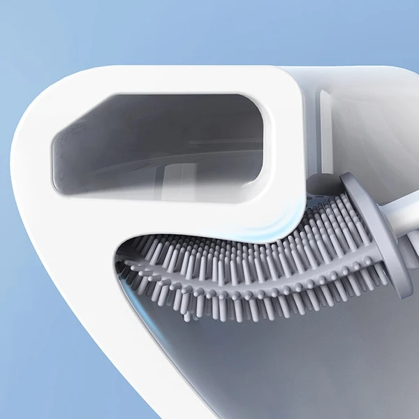Flexible Silicone Toilet Brush with Modern Design for Hygienic and Easy Cleaning