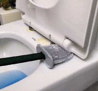 Flexible Silicone Toilet Brush with Modern Design for Hygienic and Easy Cleaning