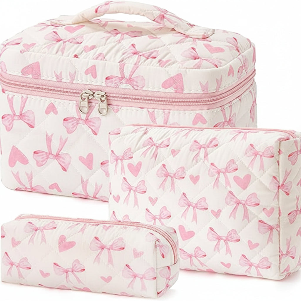 Floral Cotton Travel Cosmetic Bag