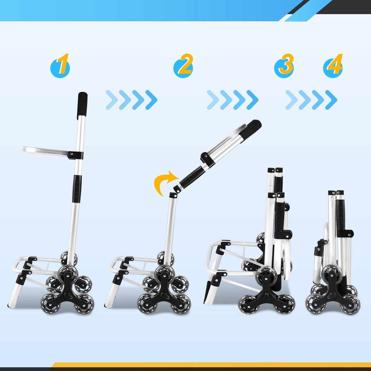 Foldable 40L Shopping Trolley
