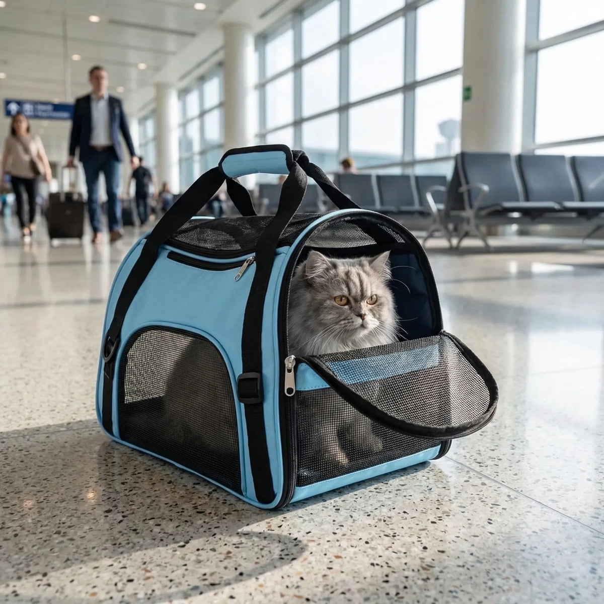 Foldable Mesh Pet Carrier Bag