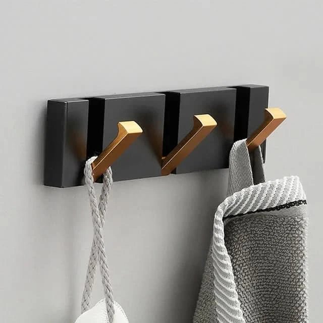 Foldable Wall Hook | Self-Adhesive or Screw Mount | Aerospace Aluminium