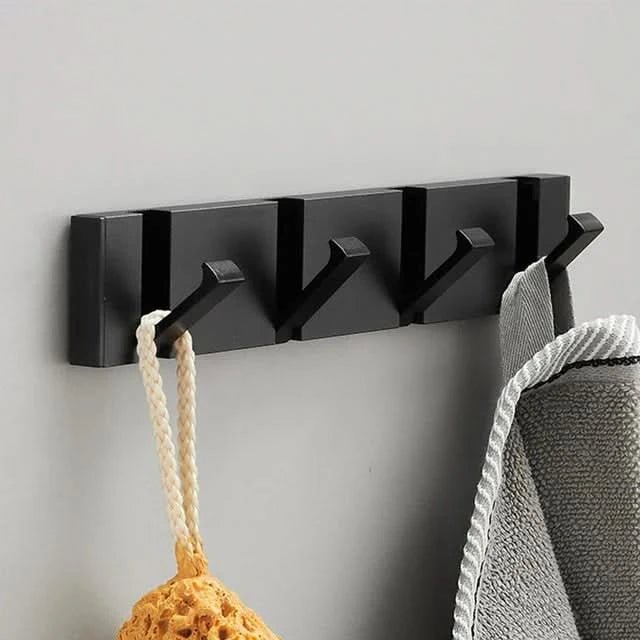 Foldable Wall Hook | Self-Adhesive or Screw Mount | Aerospace Aluminium
