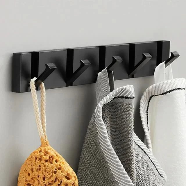 Foldable Wall Hook | Self-Adhesive or Screw Mount | Aerospace Aluminium