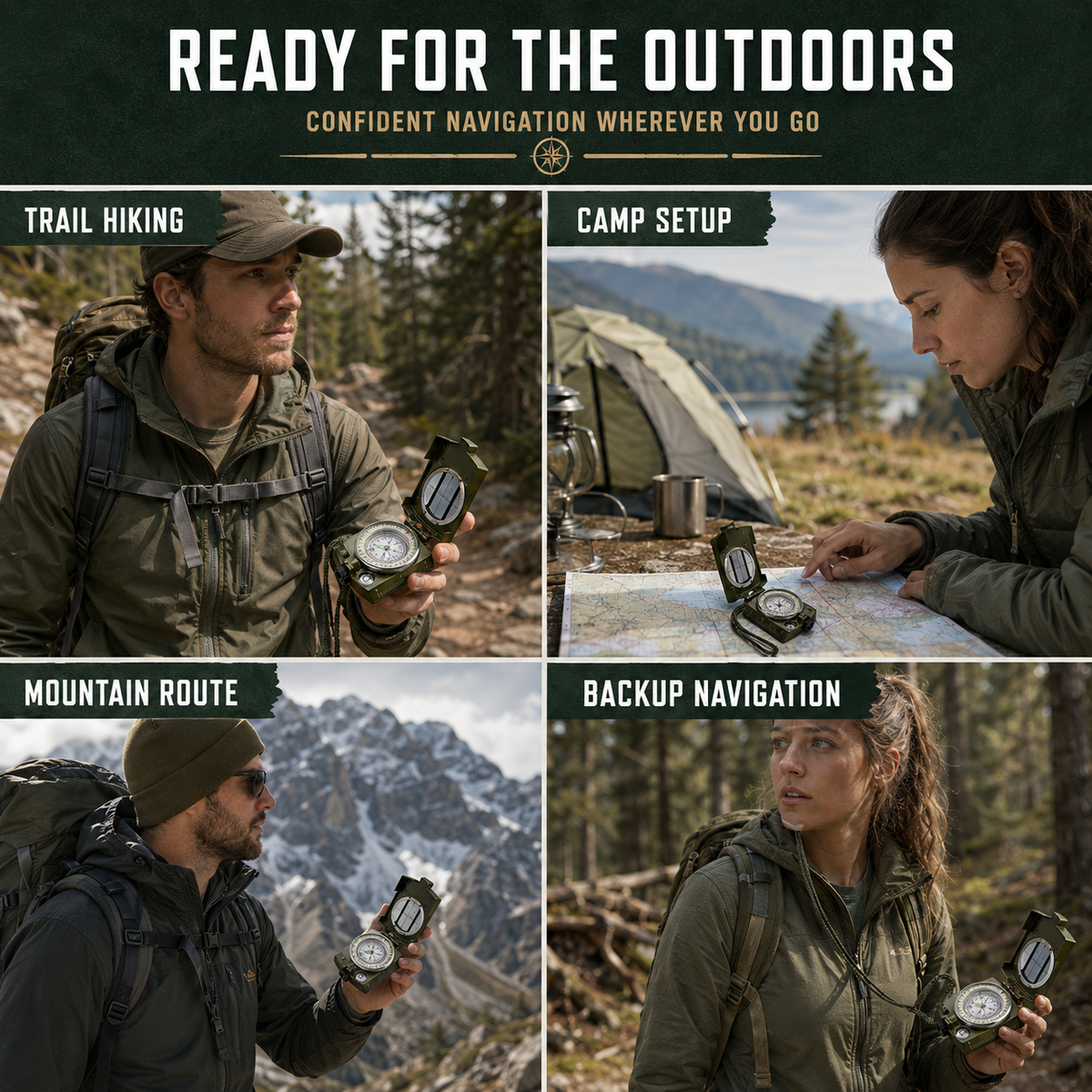 Folding Sighting Compass