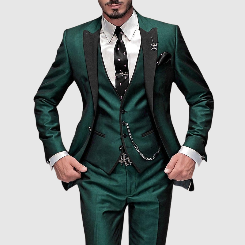 Formal Three-Piece Slim Fit Suit