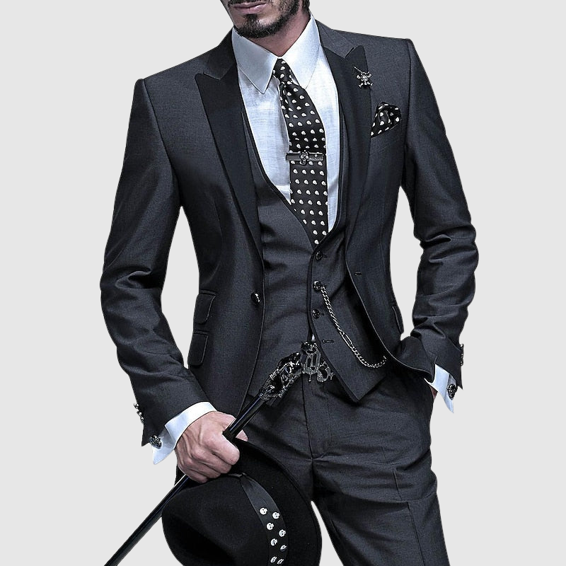 Formal Three-Piece Slim Fit Suit