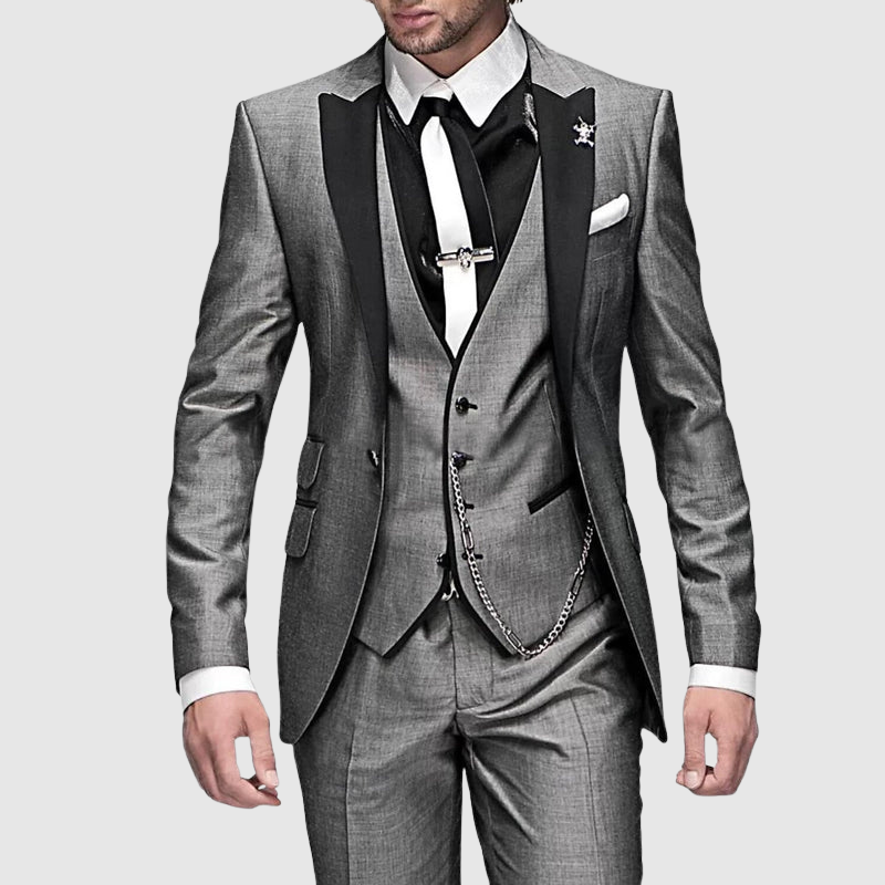 Formal Three-Piece Slim Fit Suit
