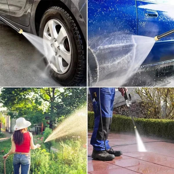 Garden Hose Cleaning Attachment with Adjustable Nozzle
