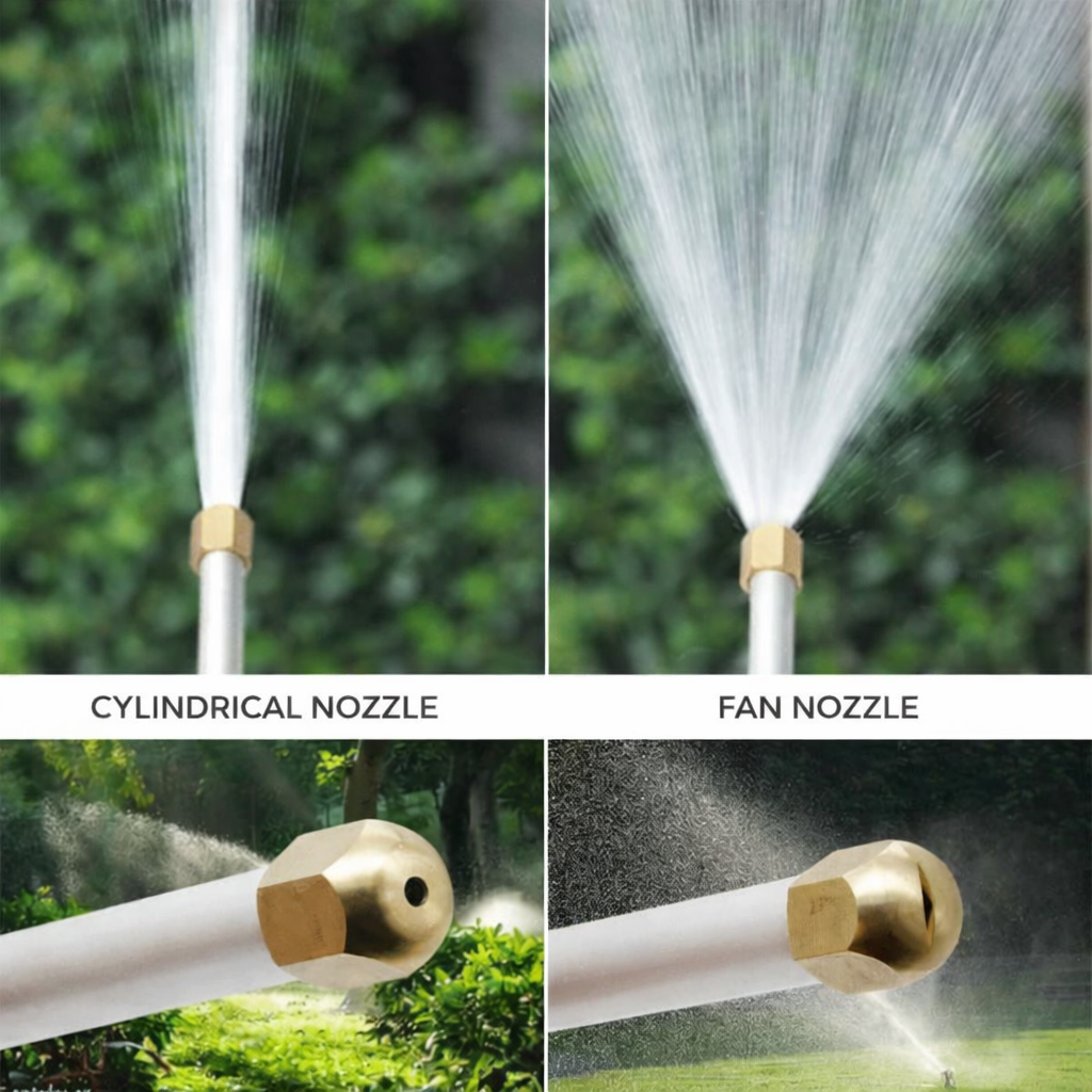 Garden Hose Cleaning Attachment with Adjustable Nozzle