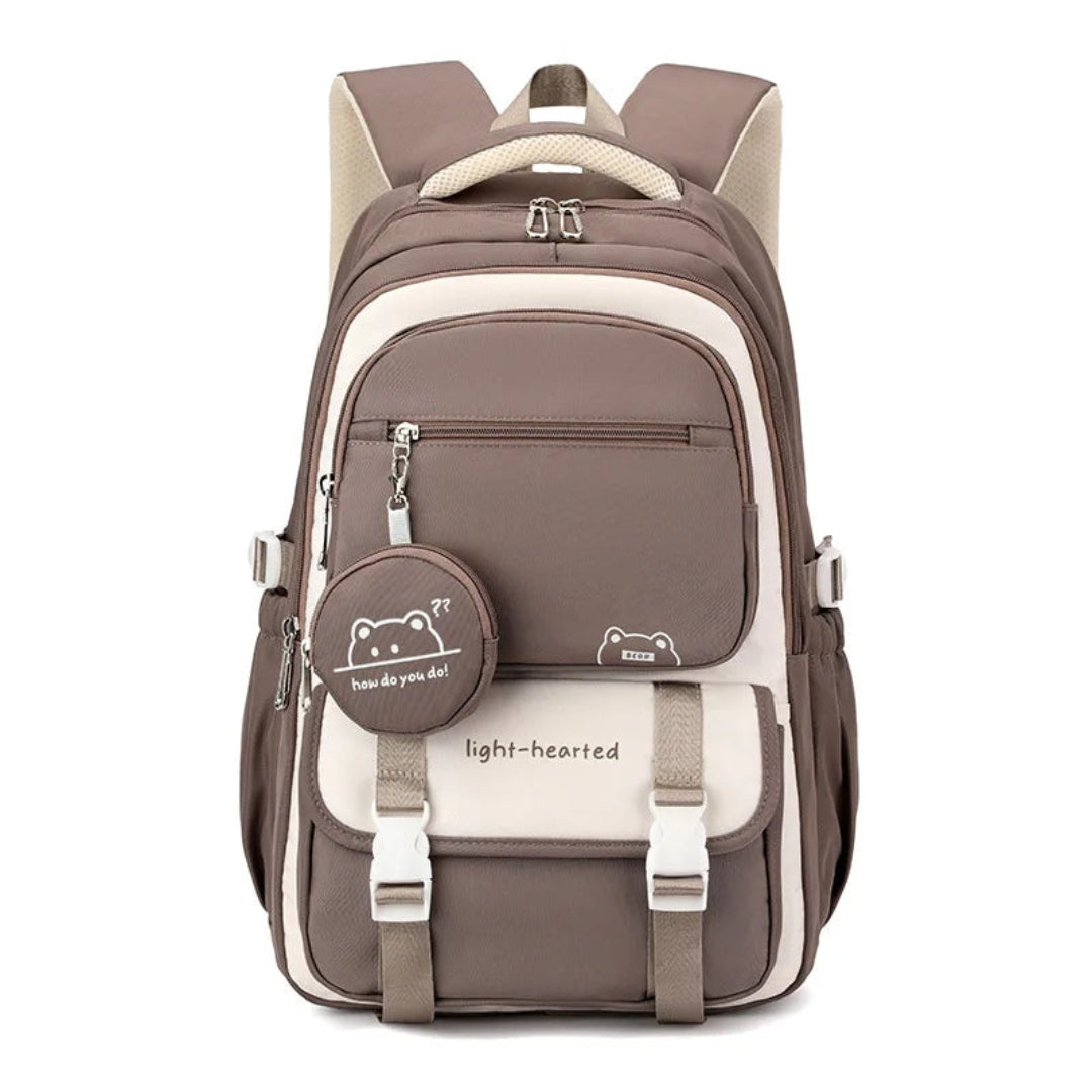 Girls' School Backpack with Spacious Design and Multiple Compartments