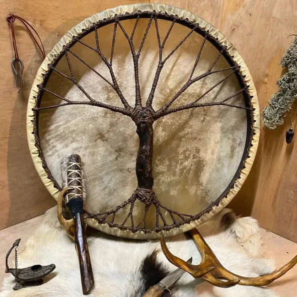 Handcrafted Tree of Life Shaman Drum