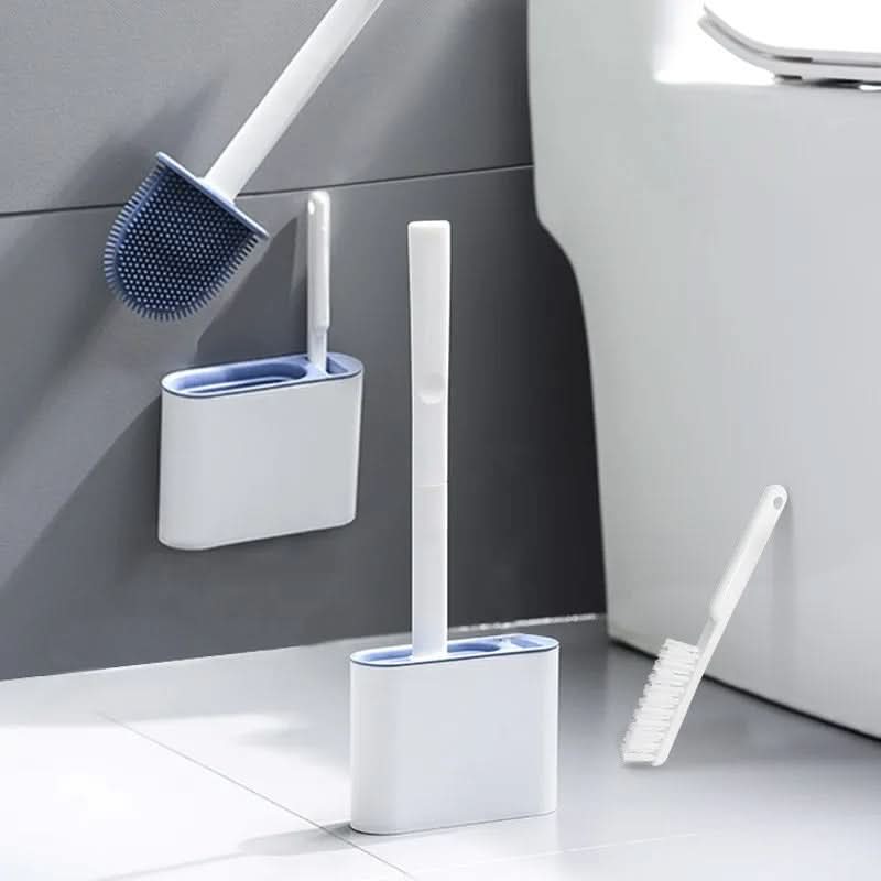 Hygienic Wall-Mounted Silicone Toilet Brush