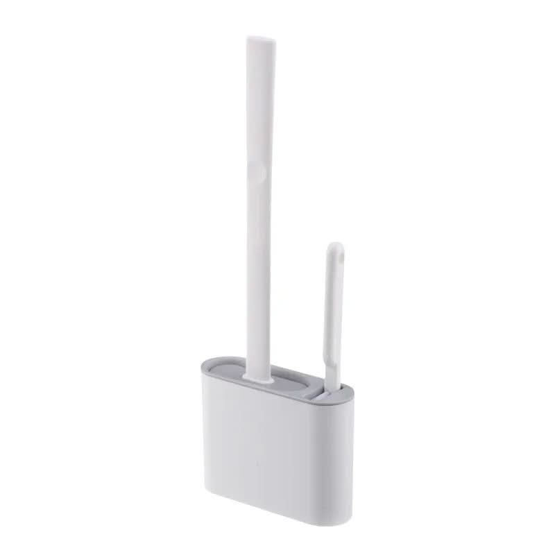 Hygienic Wall-Mounted Silicone Toilet Brush