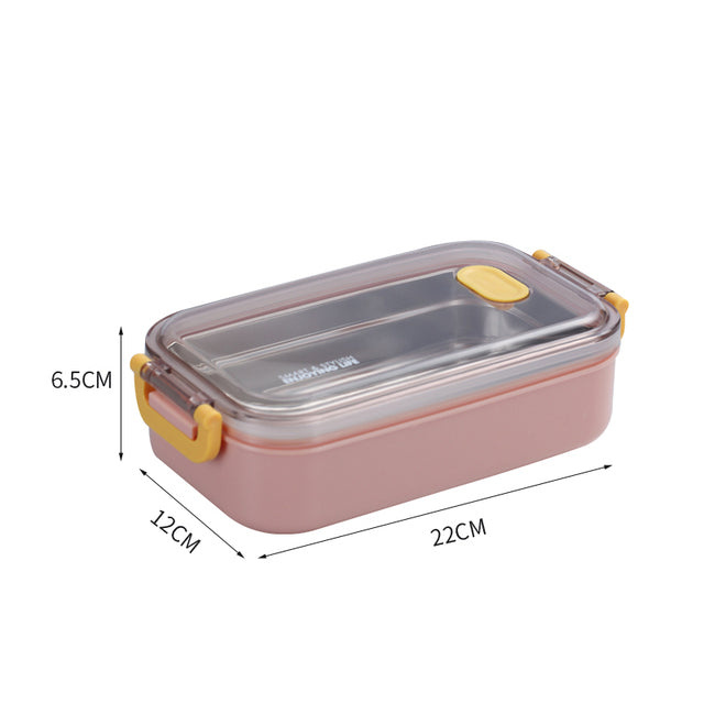 Insulated Bento Lunch Box - Thermal Multi-Compartment Meal Container for Office, School & On-the-Go