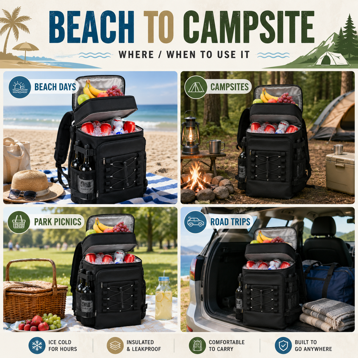 Insulated Cooler Backpack