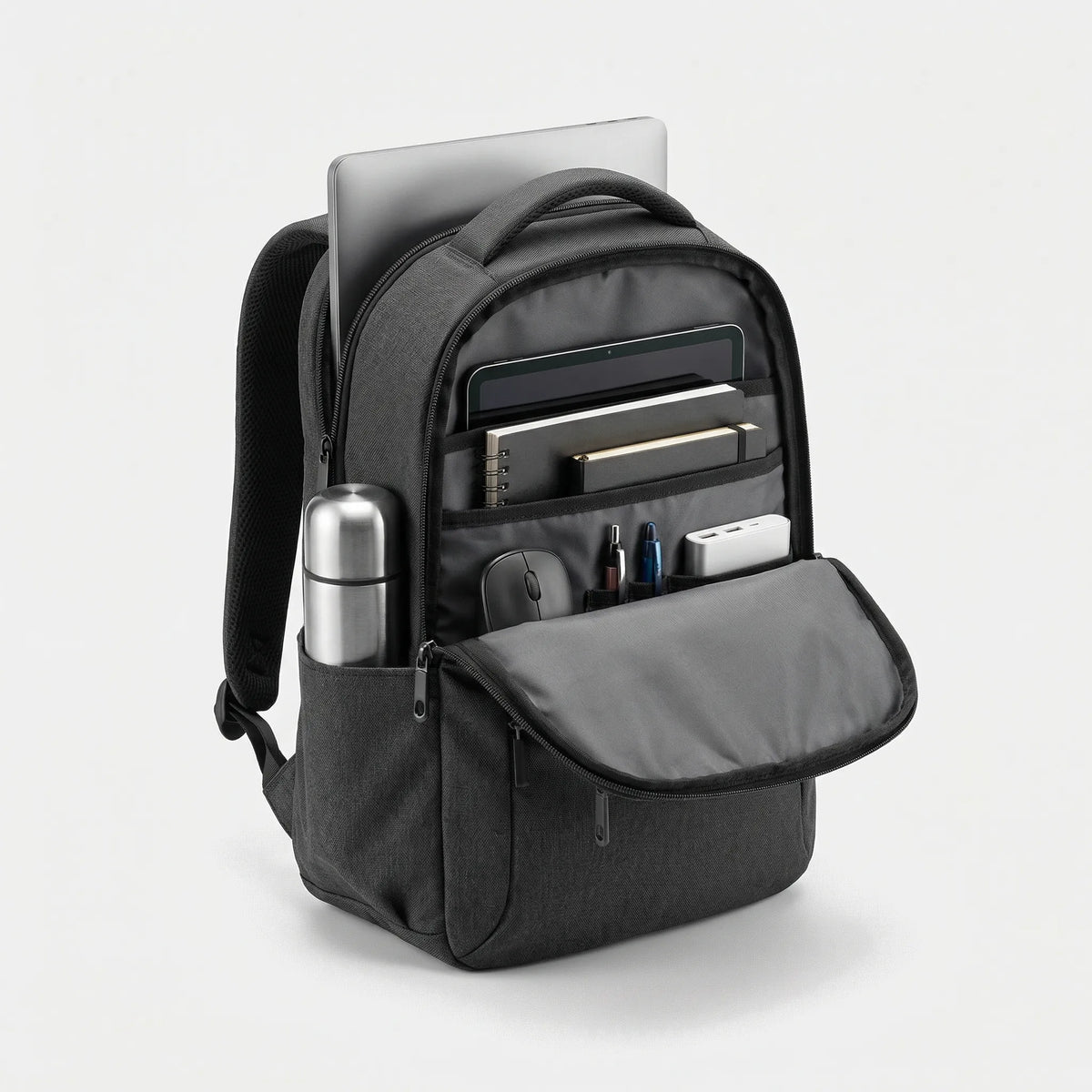 Large-Capacity Travel Backpack with Multiple Compartments