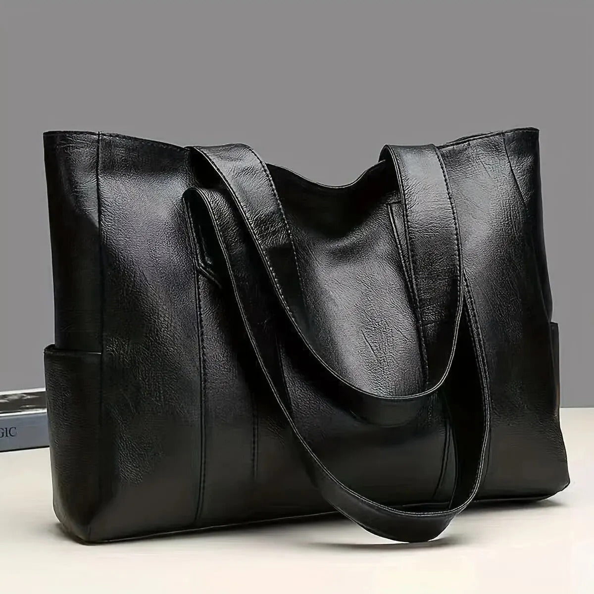 Large-Capacity Vintage Tote Bag