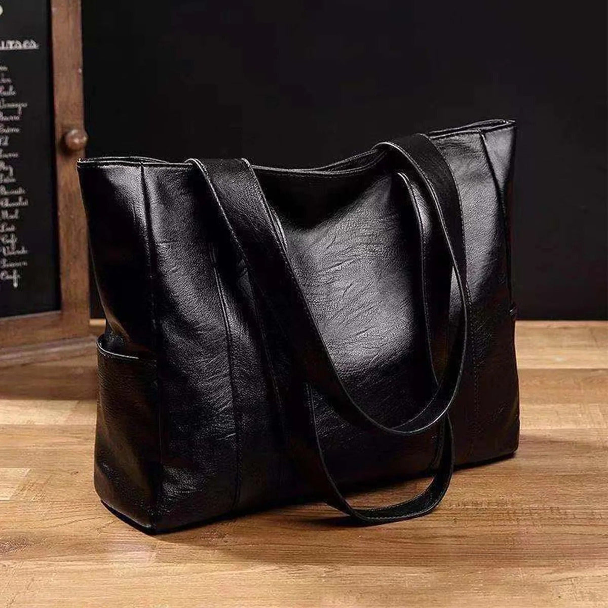 Large-Capacity Vintage Tote Bag