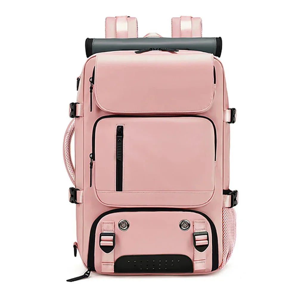 Large Waterproof Travel Backpack with USB Charging Port