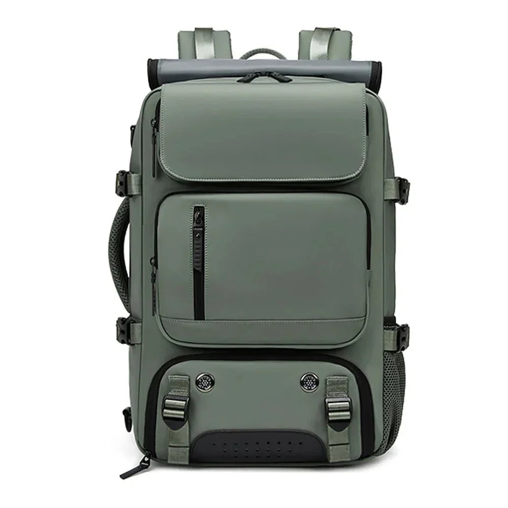 Large Waterproof Travel Backpack with USB Charging Port