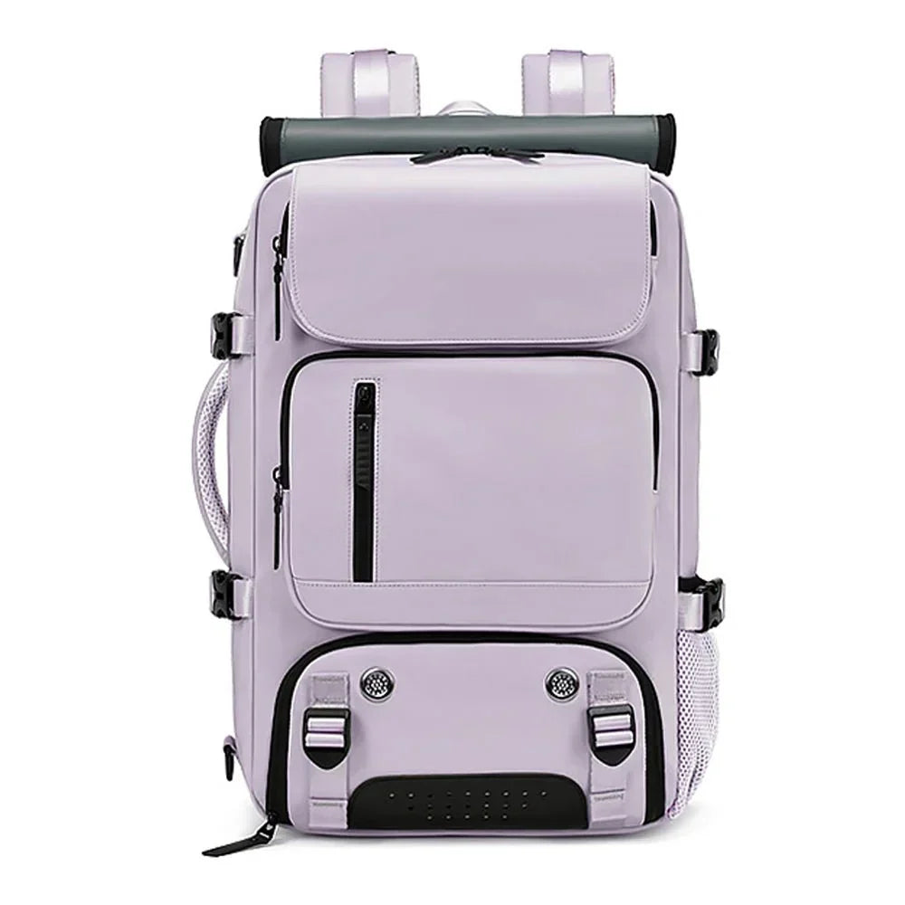 Large Waterproof Travel Backpack with USB Charging Port