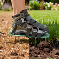 Lawn Aerator Shoes | Aerate the Lawn While Walking | Spike Strap System
