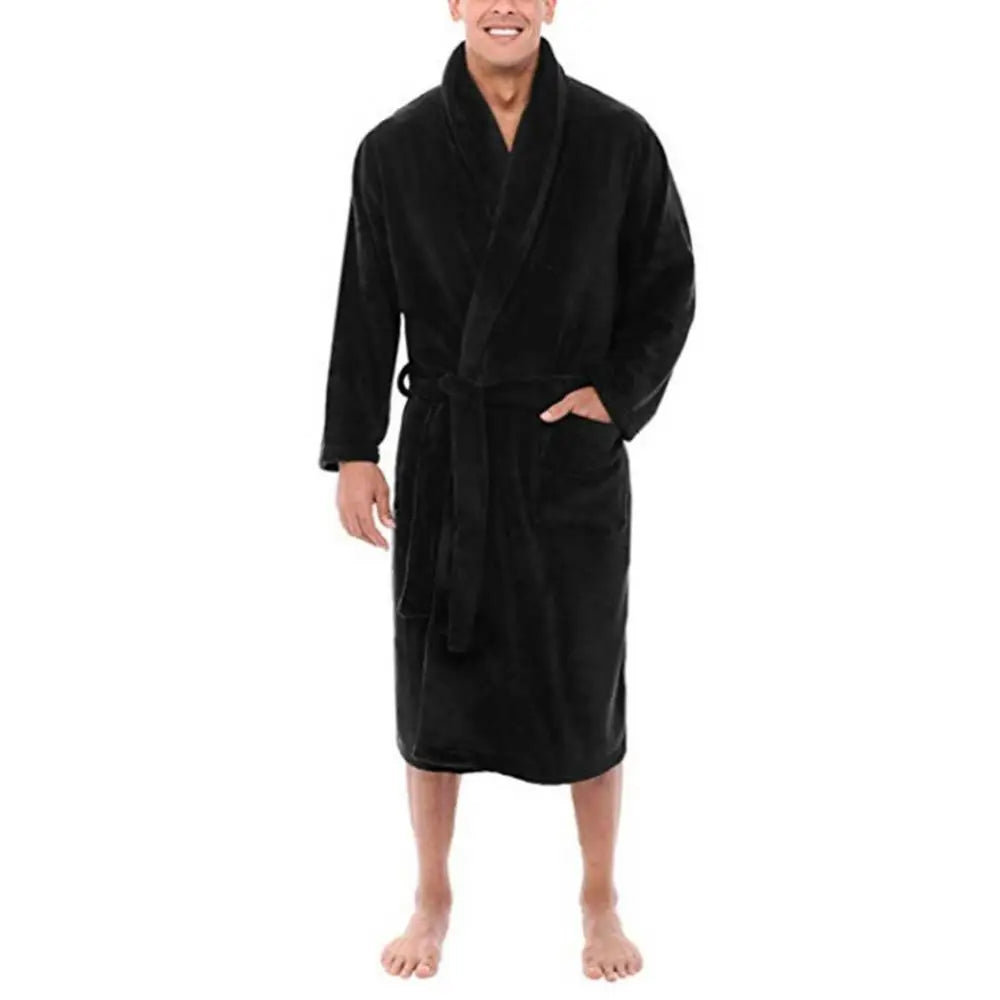Long Shawl Collar Bathrobe
