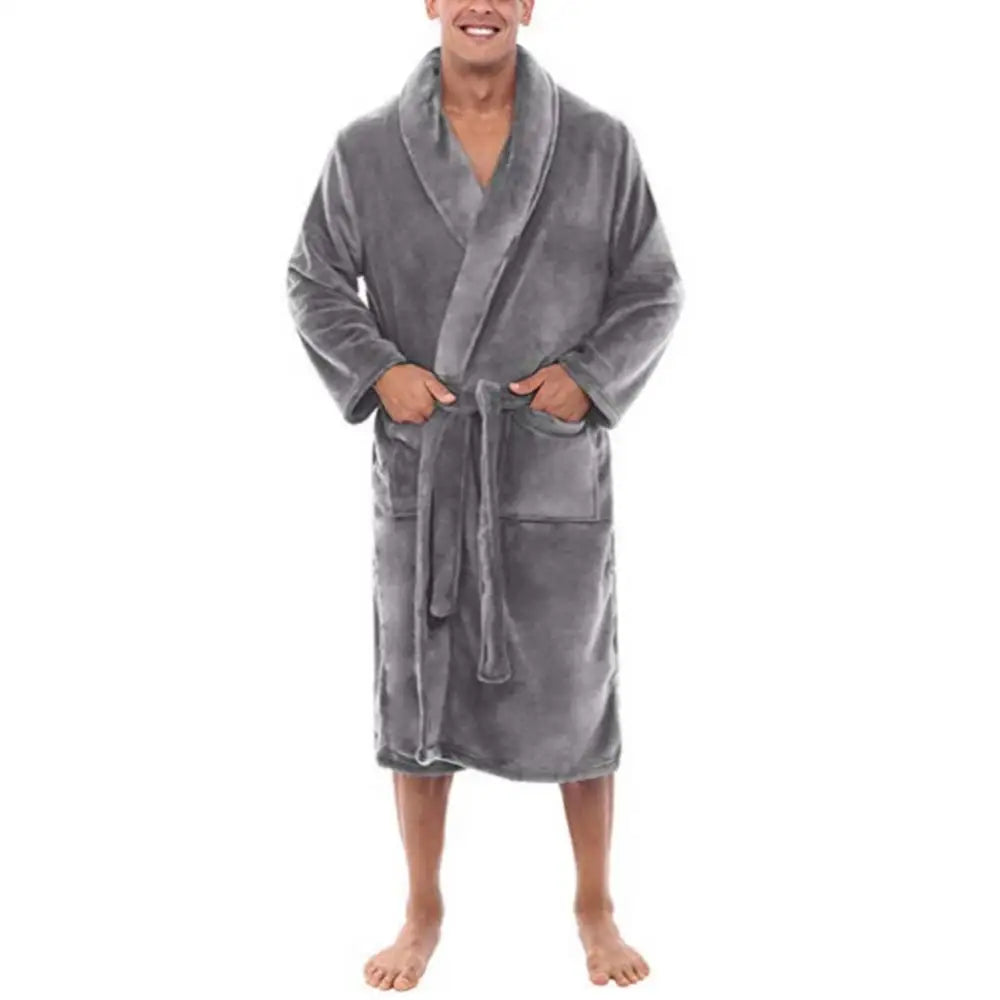 Long Shawl Collar Bathrobe