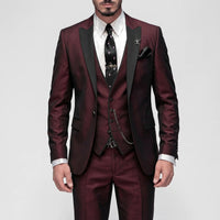 Men's 3-Piece Formal Slim-Fit Suit