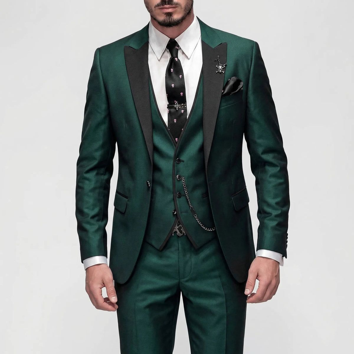 Men's 3-Piece Formal Slim-Fit Suit