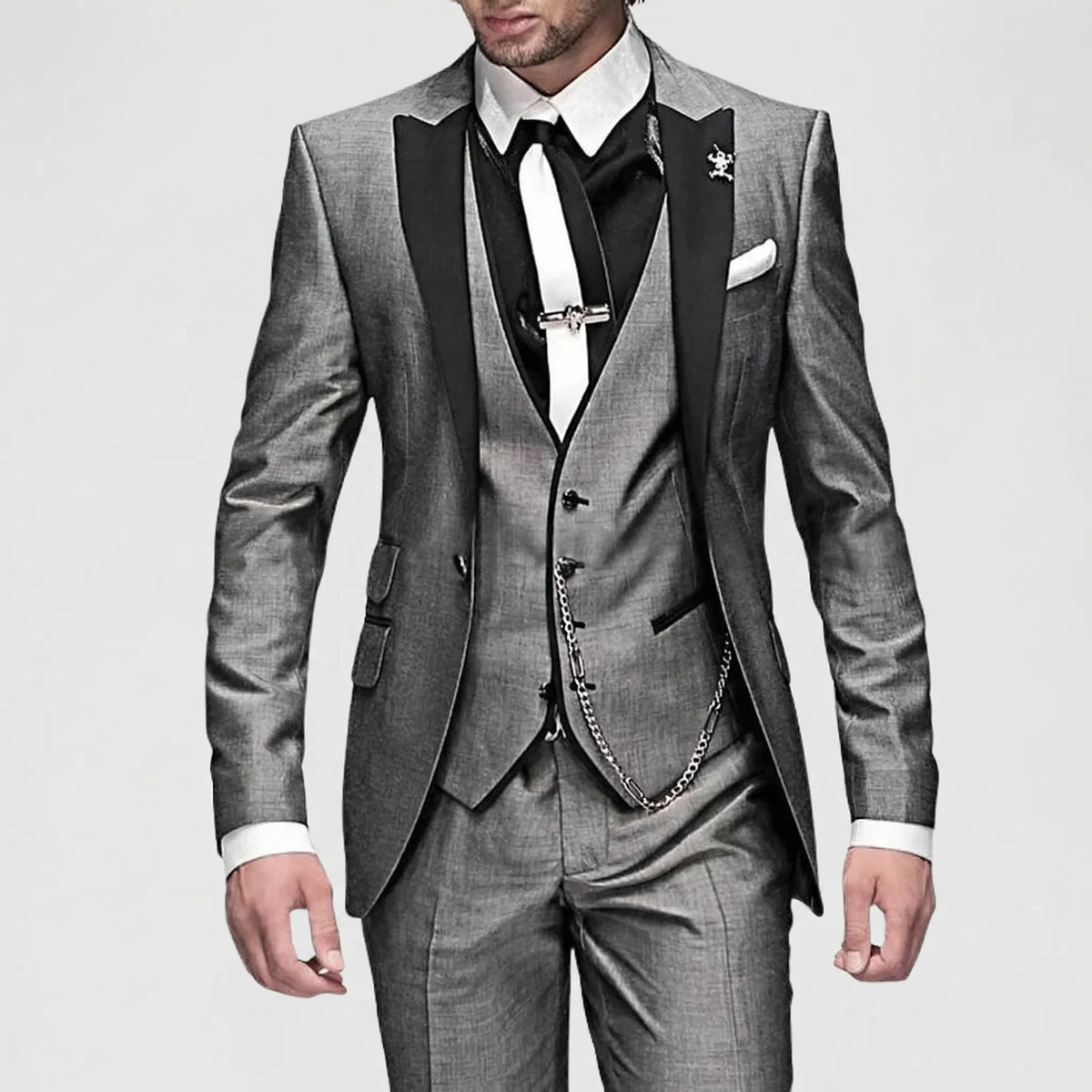 Men's 3-Piece Formal Slim-Fit Suit