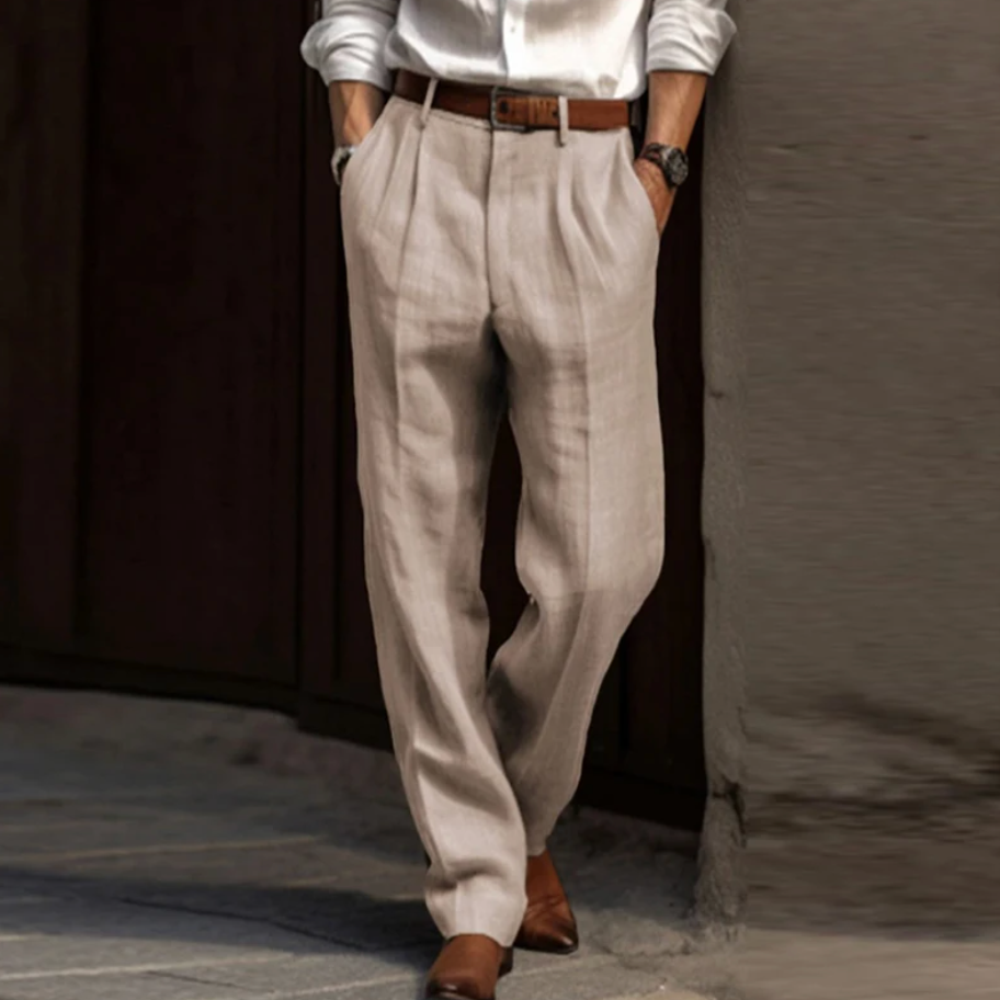 Men's Airy Loose Fit Pants with Summer Comfort