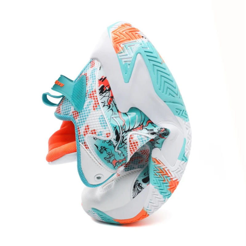 Men's Bold Graphic Court Sneakers for Dynamic Play