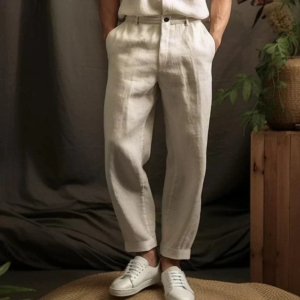 Men's Breezy Relaxed-Fit Straight-Leg Pants