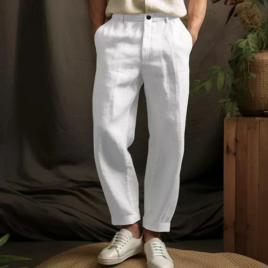 Men's Breezy Relaxed-Fit Straight-Leg Pants