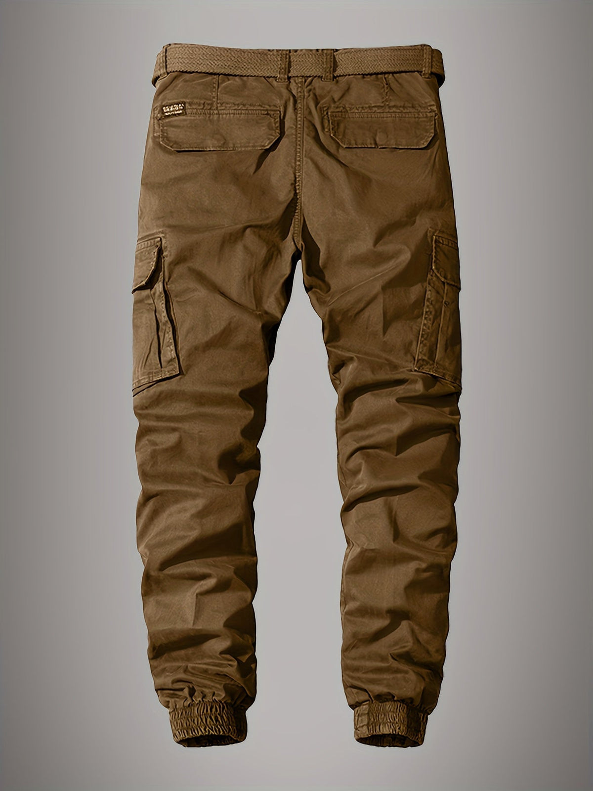 Men's Cargo Joggers – Stylish Embroidered Multi-Pocket Pants